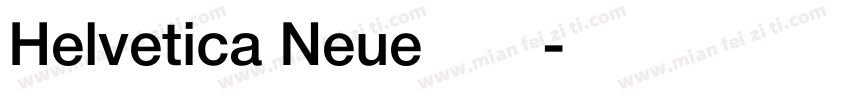 Helvetica Neue中文字体转换